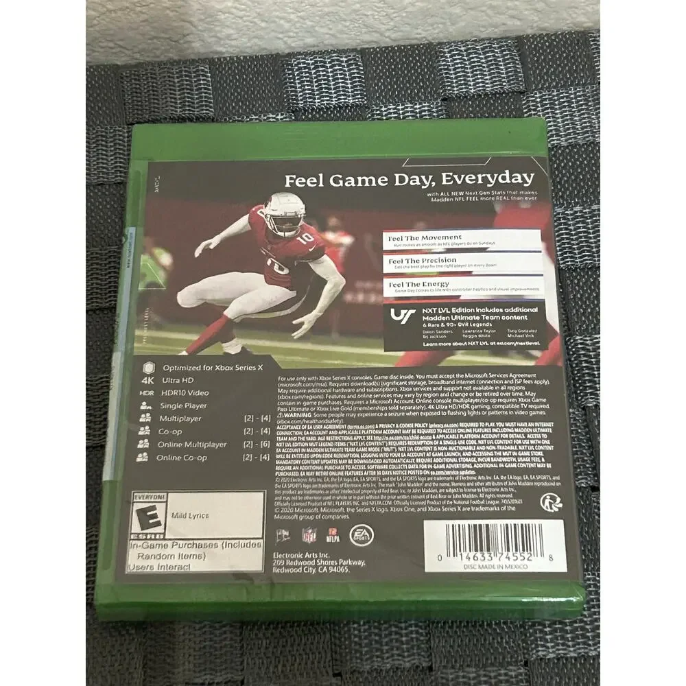 NEW Madden 21 XBOX Series X Video Game NFL Football Gaming Next Level Edition